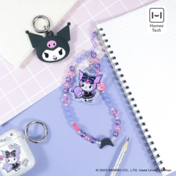 Kuromi - Lolita Version Beaded Charm Mobile Phone Wrist Strap