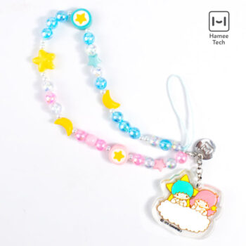 LittleTwinStars Beaded Charm Mobile Phone Wrist Strap