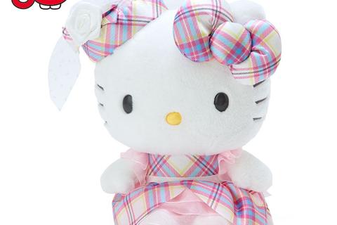 Hello Kitty 8" Plush (Hello Kitty Dress Tartan Series)