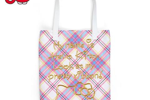 Hello Kitty Tote Bag (Hello Kitty Dress Tartan Series)