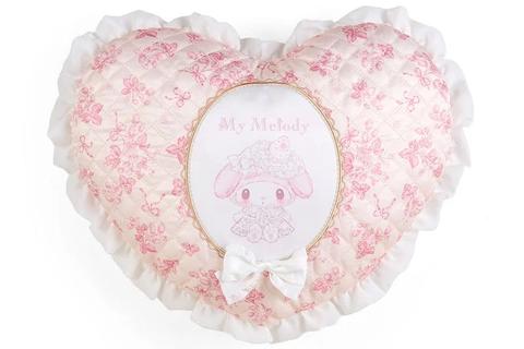 My Melody Quilted Throw Pillow (White Strawberry Series)