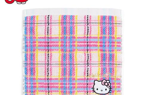 Hello Kitty Wash Towel (Hello Kitty Dress Tartan Series)