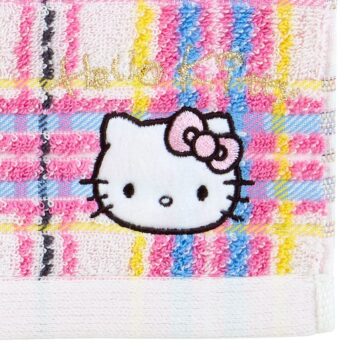 Hello Kitty Wash Towel (Hello Kitty Dress Tartan Series)