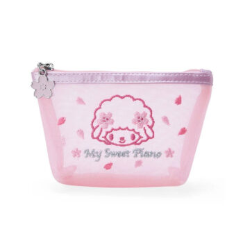 My Sweet Piano Mesh Zipper Pouch (Pink Sakura Series)