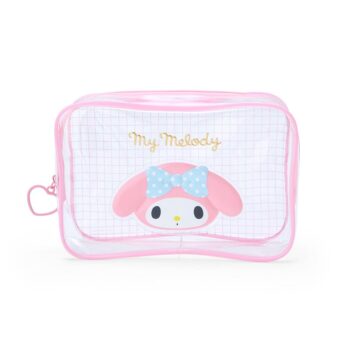 My Melody Clear Grid Zipper Pouch