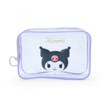 Kuromi Clear Grid Zipper Pouch