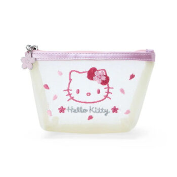 Hello Kitty Mesh Zipper Pouch (Pink Sakura Series)