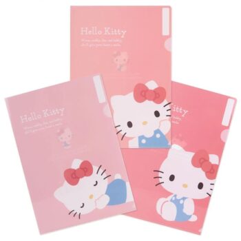 Hello Kitty Expressions 3-pc Clear File Folder Set