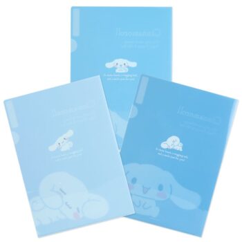 Cinnamoroll Expressions 3-pc Clear File Folder Set