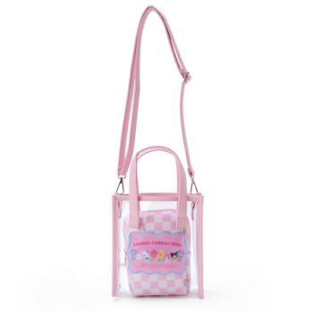 Sanrio Characters Clear Convertible Mini Tote (Pastel Check Series)