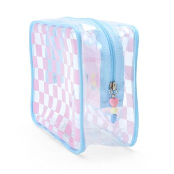 Sanrio Characters Clear Zipper Pouch (Pastel Check Series)