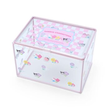 Sanrio Characters Clear Storage Case (Pastel Check Series)