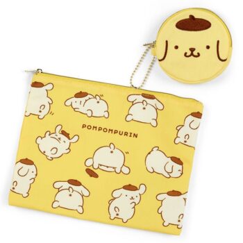 Pompompurin 2-pc Zipper Pouch Set (Oshiri Puri Puri Purin Series)