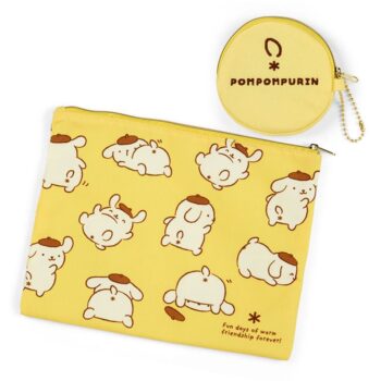 Pompompurin 2-pc Zipper Pouch Set (Oshiri Puri Puri Purin Series)