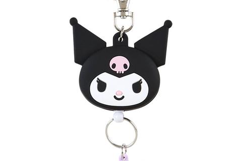 Kuromi Bestie Face Badge Reel