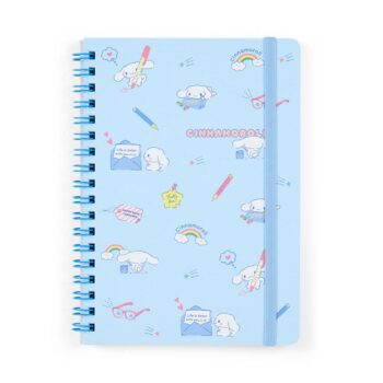 Cinnamoroll Lined Notebook (Elastic Closure)