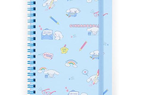 Cinnamoroll Lined Notebook (Elastic Closure)