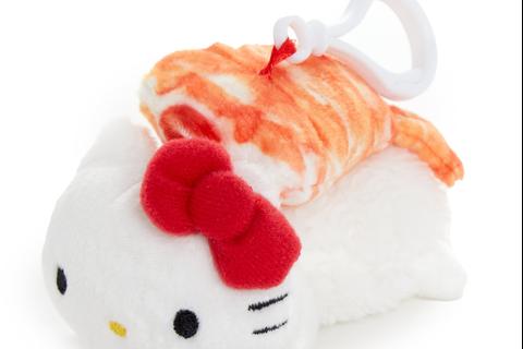 Hello Kitty Sushi Mascot Clip (Shrimp)