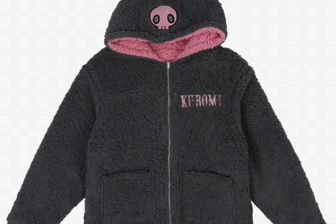 Kuromi & My Melody x Dumbgood Reversible Sherpa Zip Hoodie