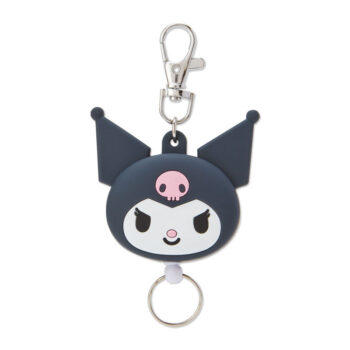 Kuromi Face Badge Reel