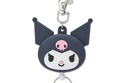 Kuromi Face Badge Reel