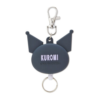 Kuromi Face Badge Reel