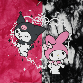 My Melody & Kuromi x Dumbgood Tie Dye Split Hoodie