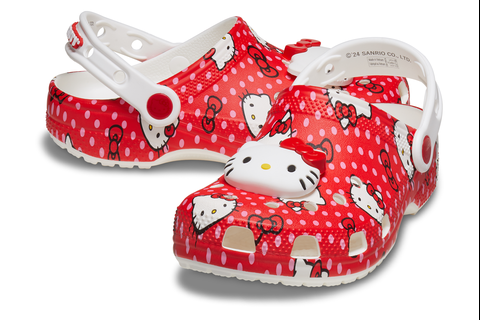 Hello Kitty x Crocs Kids Red Classic Clog