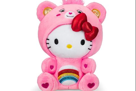 Hello Kitty x Care Bears 8" Plush (Cheer Bear)