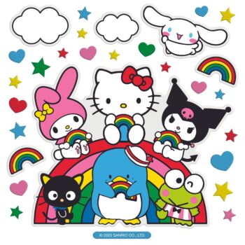 Hello Kitty And Friends x Pipsticks Rainbow Pals Super Big Puffy Stickers