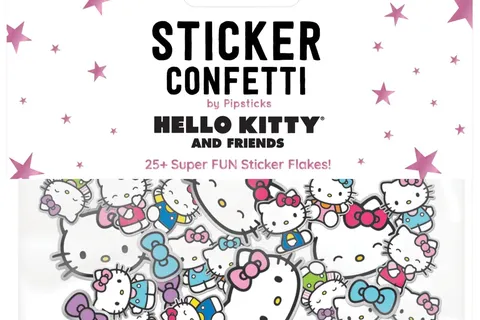 Hello Kitty x Pipsticks Color Me Happy Sticker Confetti