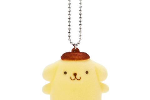 Pompompurin Flocked Keychain Mascot