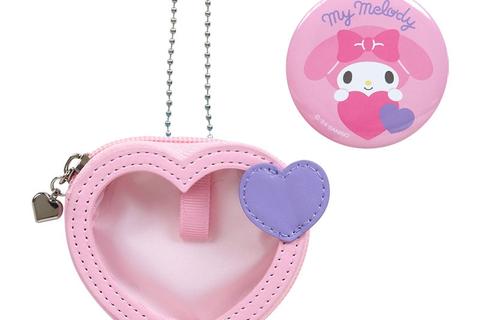 My Melody Mini Pouch and Pin Set (Big Heart Series)