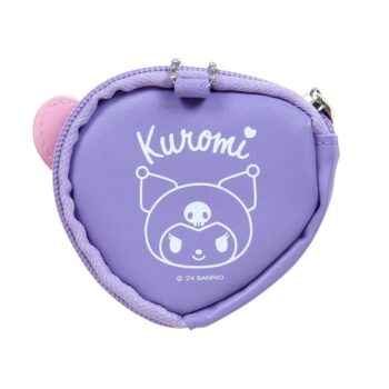 Kuromi Mini Pouch and Pin Set (Big Heart Series)