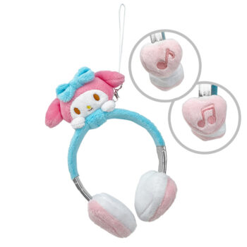 My Melody Plush Headphones Bag Charm