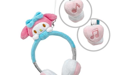 My Melody Plush Headphones Bag Charm