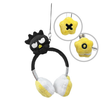 Badtz-maru Plush Headphones Bag Charm