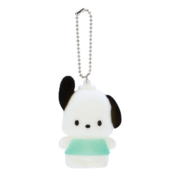 Pochacco Flocked Keychain Mascot