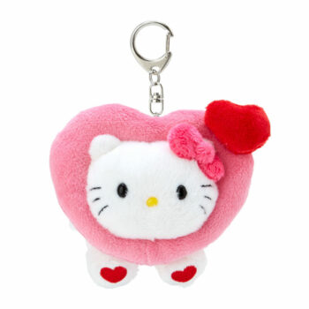 Hello Kitty Plush Mascot Keychain (Big Heart Series)