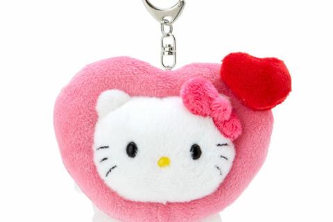 Hello Kitty Plush Mascot Keychain (Big Heart Series)