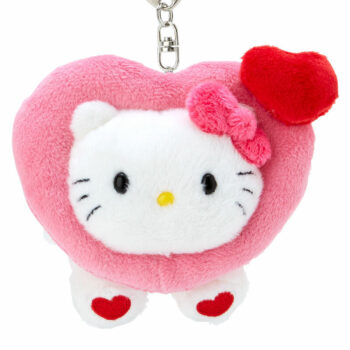 Hello Kitty Plush Mascot Keychain (Big Heart Series)