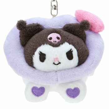 Kuromi Plush Mascot Keychain (Big Heart Series)