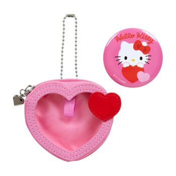 Hello Kitty Mini Pouch and Pin Set (Big Heart Series)