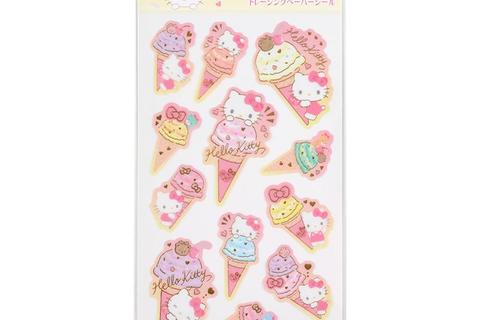 Hello Kitty Sticker Sheet (Ice Cream Party Series)