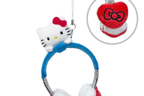 Hello Kitty Plush Headphones Bag Charm