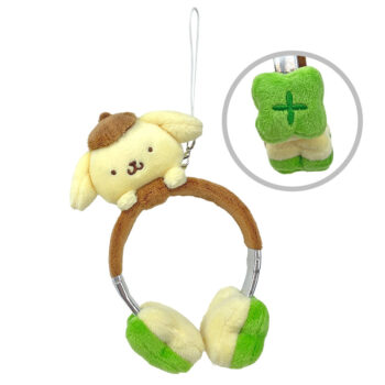 Pompompurin Plush Headphones Bag Charm