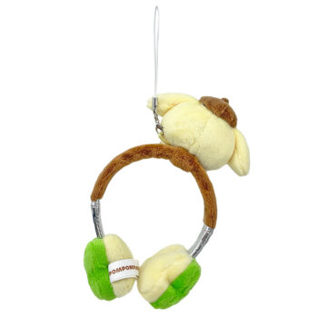 Pompompurin Plush Headphones Bag Charm