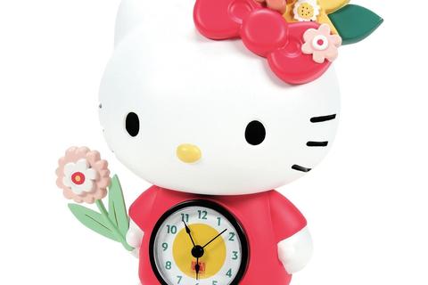 Hello Kitty Blossoms Desk Clock