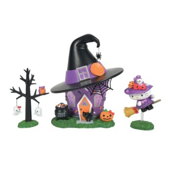 Hello Kitty's Halloween Witch Tower Figurine Set