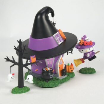 Hello Kitty's Halloween Witch Tower Figurine Set